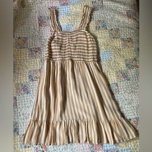striped flowy dress